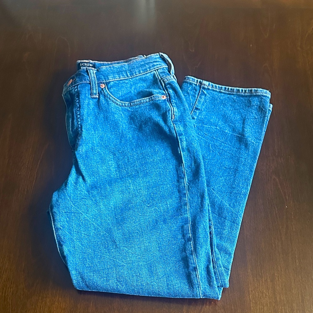 J Crew Women's Essential Straight Jean in Blue, Size 29